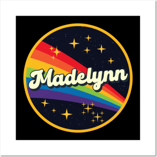 Madelynn // Rainbow In Space Vintage Style Posters and Art